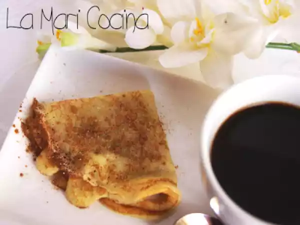 Receta Crêpes de crema de leche y pera