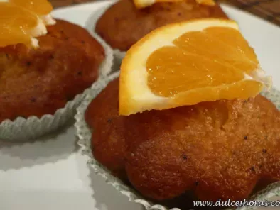 Receta Muffins de naranja y semillas de amapola