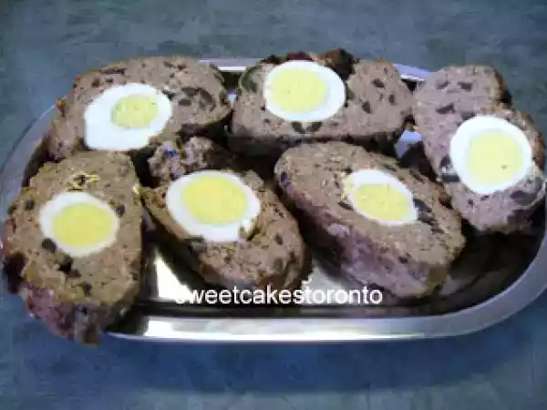 Receta Carne picada y huevo duro.