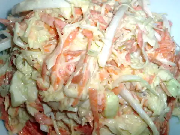 Receta Ensalada de col ligera