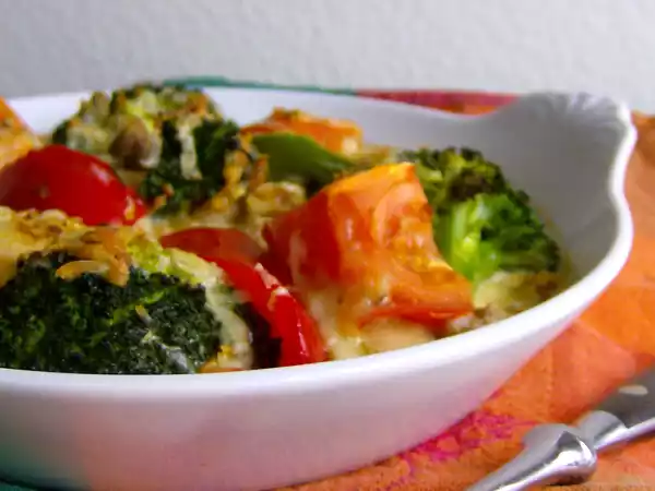 Receta Gratinado de verduras