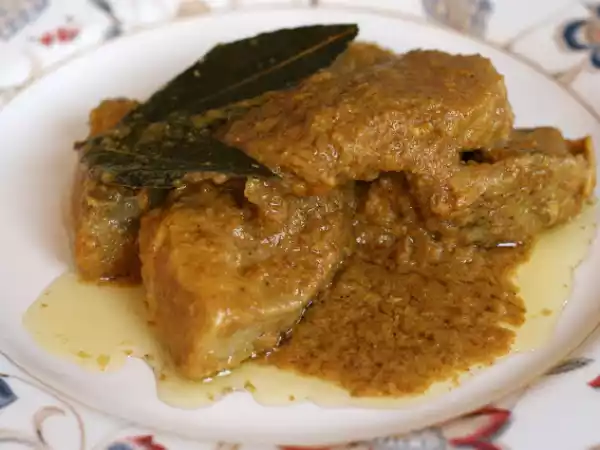 Receta Pollo campero en salsa de almendras