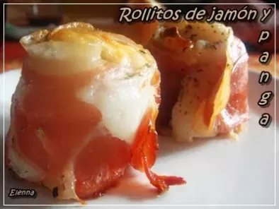 Receta Rollitos de jamón y panga