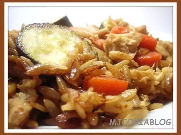 Receta Orzo frito