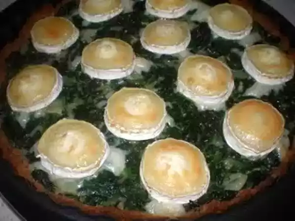 Receta Tarta de espinacas con queso de cabra