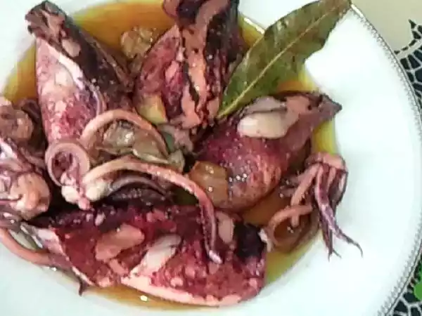 Receta Calamares de potera al aceite de oliva virgen