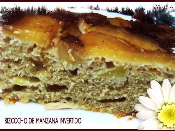 Receta Bizcocho de manzana invertido
