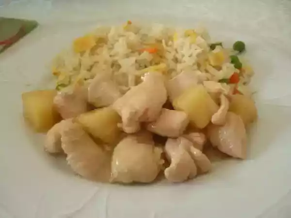 Receta Pollo a la piña estilo chino