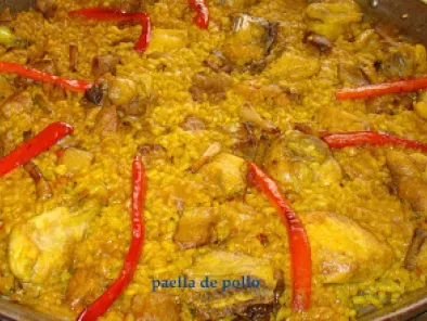 Receta Paella de pollo y verduras / paella with chicken and vegetable
