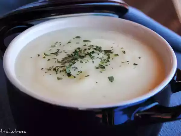Receta Vichyssoise de puerro, julia child inspiration