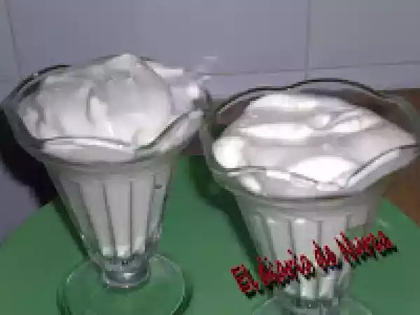 Receta Crema fria de limon