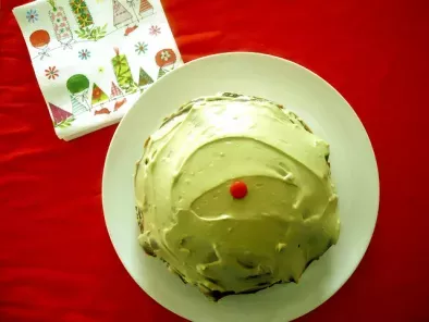 Receta Pastel de crepes de chocolate con crema de té verde matcha