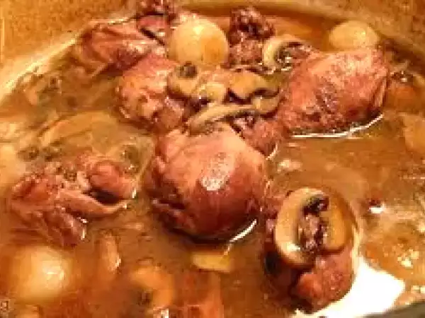 Receta Coq au vin (francia)