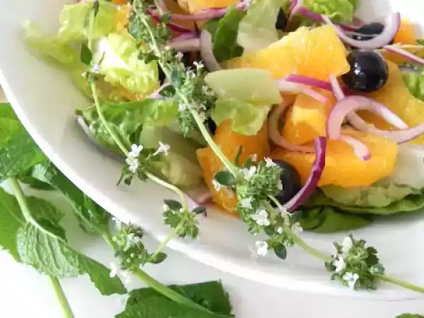 Receta Ensalada de naranjas y aceitunas