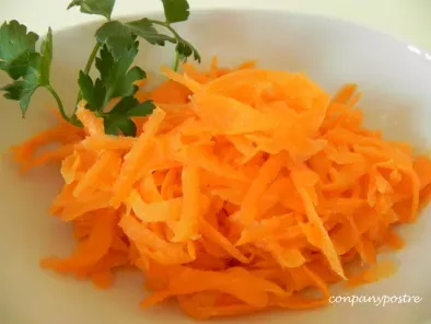 Receta Ensalada de zanahorias y naranja