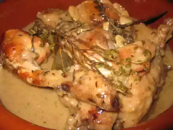 Receta Conejo al ajillo