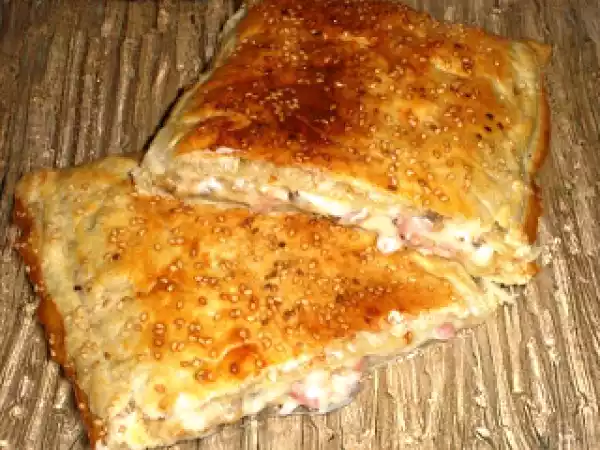 Receta Empanada con champiñones y bacon