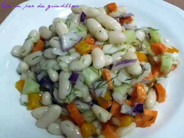 Receta Ensalada de alubias blancas al eneldo