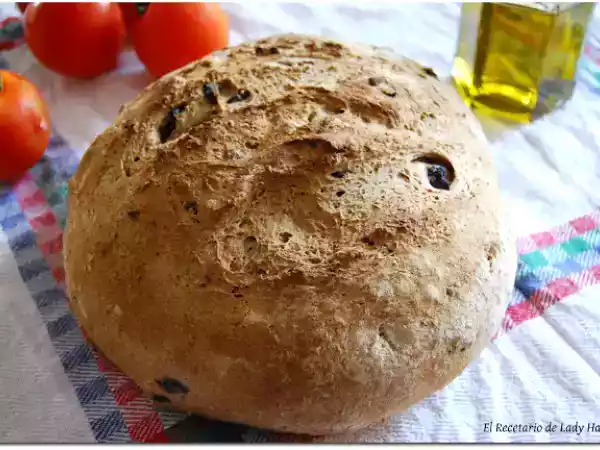 Receta Pan casero integral de aceitunas