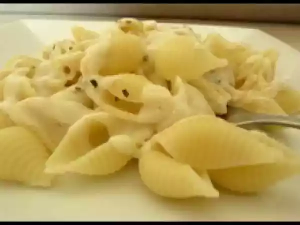 Receta Pasta en salsa blue cheese