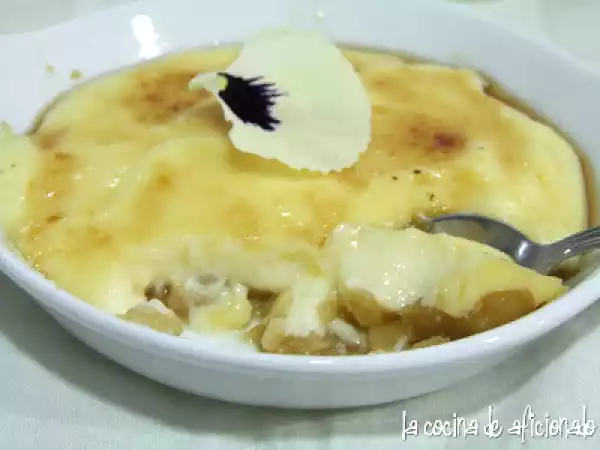 Receta Crema catalana con manzana asada
