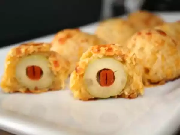 Receta Aceitunas con queso al horno