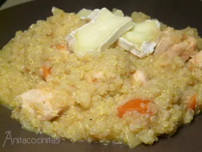 Receta Falso risotto de quinoa con salmón