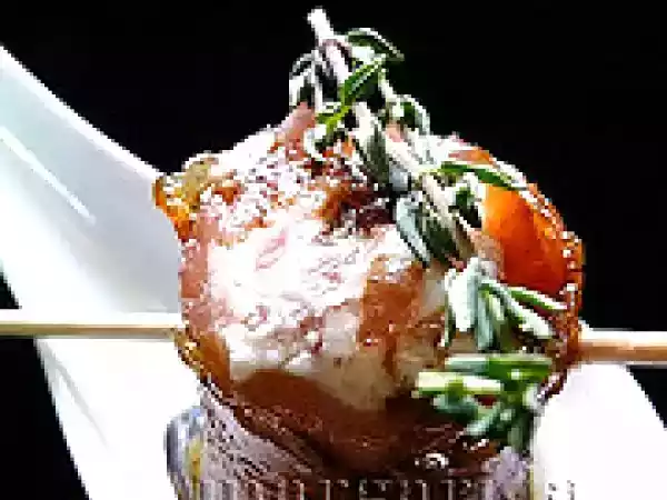 Receta Pintxo de salmón con piña