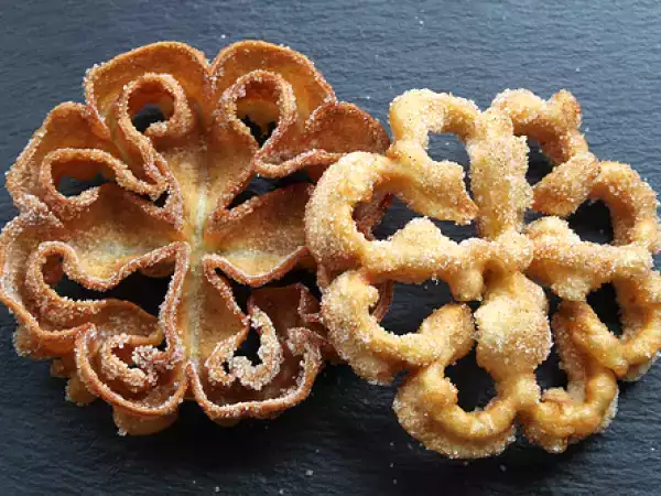 Receta Flores de sartén paso a paso