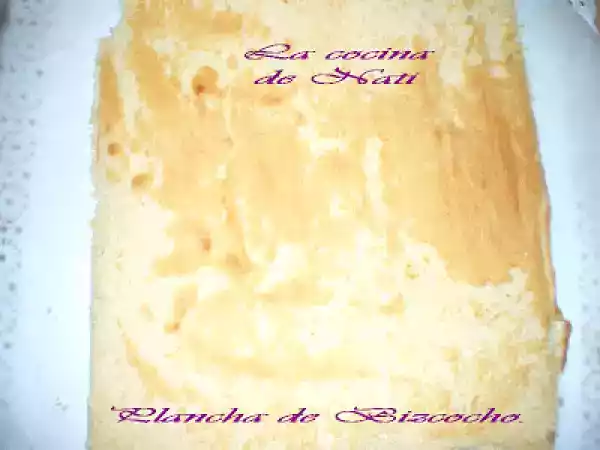 Receta Bizcocho genovés (plancha)