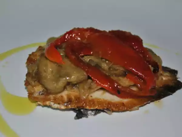 Receta Montadito de sardinas con escalibada