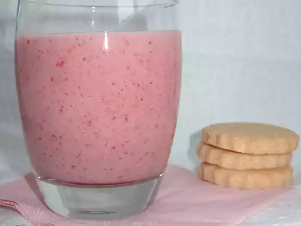 Receta Smoothie de fresa y plátano