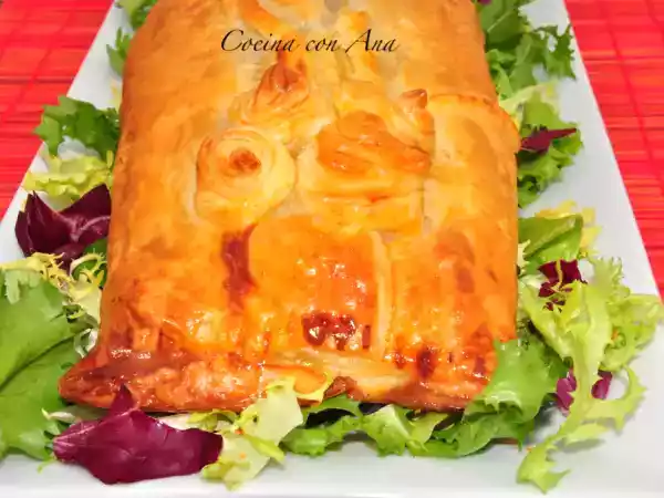 Receta Rollo de carne con abrigo de hojaldre