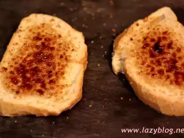 Receta Torrijas caramelizadas, sin freír y sin huevo