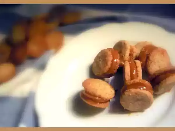 Receta Alfajores de nuez y dulce de leche