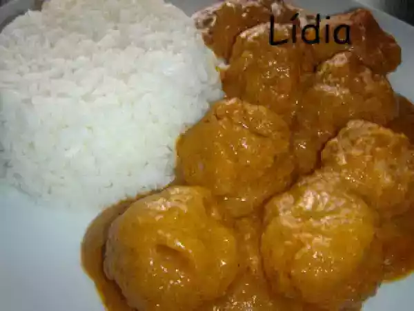 Receta Albondigas con crema de niscalos (mandonguilles amb crema de rovellons)