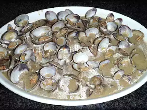 Receta Almejas a la marinera canarias