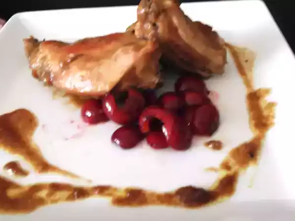Receta Conejo con cerezas