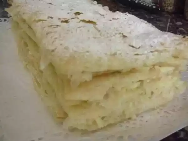 Receta Tarta milhojas de crema
