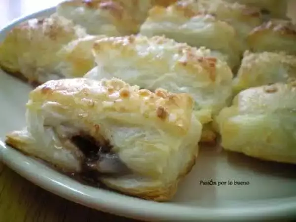 Receta Hojaldritos de chocolate