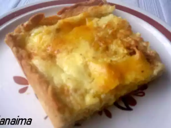 Receta Quiché de calabacin y ajo porro