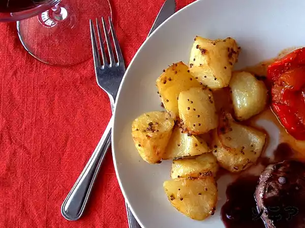 Receta Patatas asadas con mostaza
