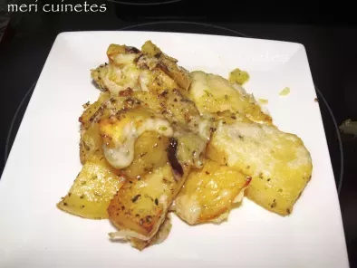 Receta Patatas al horno con oregano y romero gratinadas al horno