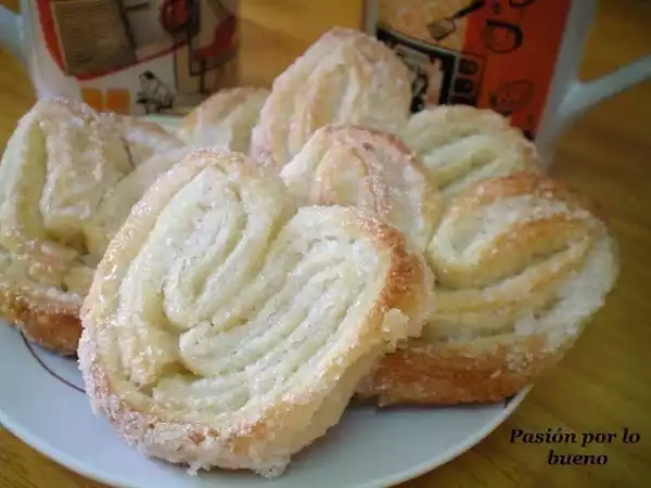 Receta Palmeritas de hojaldre