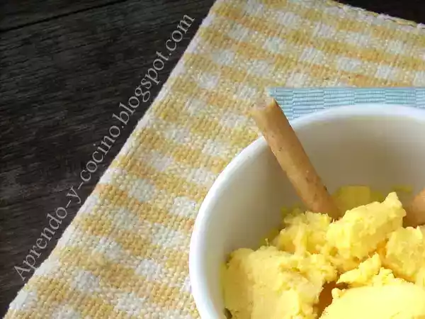 Receta Helado de mango casero