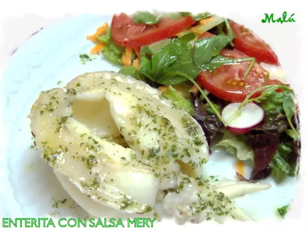 Receta Enterita con salsa mery
