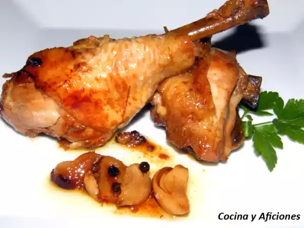 Receta Pollo en escabeche antiguo