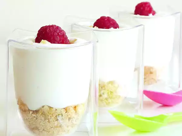 Receta Vasitos de yogur con nueces