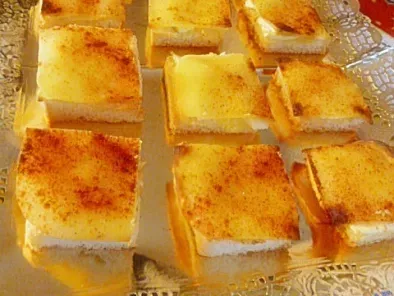 Receta Canapés de jamón, queso y manzana