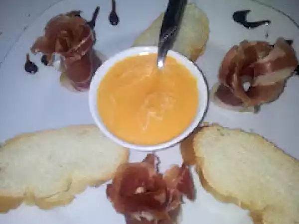 Receta Lascas de jamón iberico con pan tumaca
